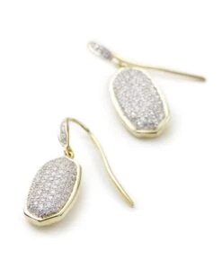 Lee Earrings In Pave Diamond And 14k Yellow Gold -Jewelry Shop 842177137543 1 default lg