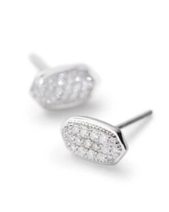 Amelee Earrings In Pave Diamond And 14k White Gold -Jewelry Shop 842177137598 2 default lg