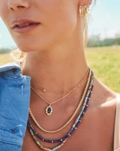 Ace Chain Necklace In Gold -Jewelry Shop Kendra Scott Ace Chain Necklace Gold 01