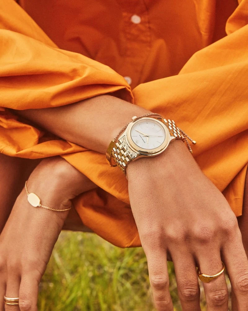 Jewelry Shop -Jewelry Shop Kendra Scott Alex 35 MM Watch Ivory MOP Gold 00