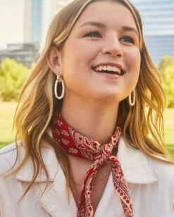 Danielle Gold Convertible Link Earrings In Ivory Mother-of-Pearl -Jewelry Shop Kendra Scott Danielle Link Earrings Ivory MOP Gold 00