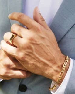 Figaro Chain Bracelet In 18k Gold Vermeil 10 Figaro Chain Bracelet In 18k Gold Vermeil -Jewelry Shop Kendra Scott Fiagro Chain Bracelet Gold Vermeil 02