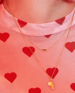 Letter A Inline Initial Necklace In 18k Gold Vermeil -Jewelry Shop Kendra Scott Inline Letter Necklace A Gold Vermeil 01