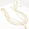 Cross Necklace Layering Set In Gold -Jewelry Shop Kendra Scott July Necklace Bundle 5 Gold 00