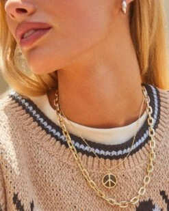Korinne Chain Necklace In Gold -Jewelry Shop Kendra Scott Korinne Chain Necklace Gold 00
