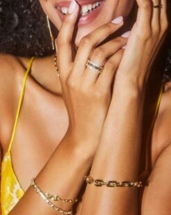 Korinne Chain Bracelet In Gold -Jewelry Shop Kendra Scott Korrinne Chain Bracelet Gold 01