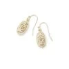 Lee Drop Earrings In Gold Filigree -Jewelry Shop Kendra Scott Lee Filigree Gold Metal a 01