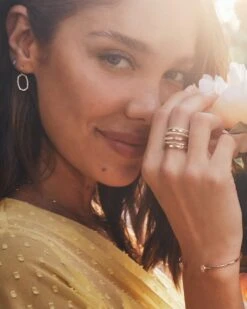 Lee 14k Yellow Gold Open Frame Earrings In White Diamond -Jewelry Shop Kendra Scott Lee Open Frame Earring Yellow Gold 00