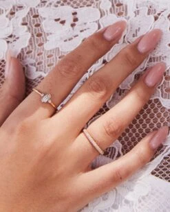 Marisa 14k Yellow Gold Band Ring In White Diamond -Jewelry Shop Kendra Scott Marisa Band Ring 14k Yellow Gold 00