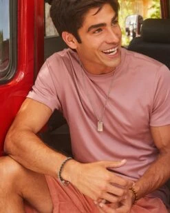 Dog Tag Necklace In Oxidized Sterling Silver -Jewelry Shop Kendra Scott Mens Dog Tag Necklace Oxidized Silver 01