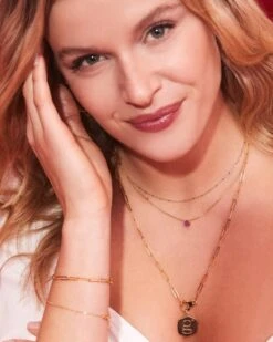 Large Paperclip Chain Bracelet In 18k Gold Vermeil -Jewelry Shop Kendra Scott Paperclip Bracelet Gold Vermeil 00