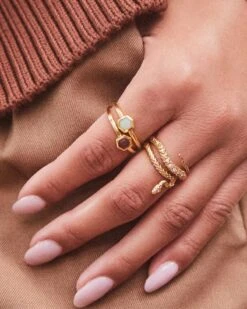 Phoenix Wrap Ring In Vintage Gold -Jewelry Shop Kendra Scott Phoenix Band Ring Vintage Gold 00