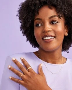 Posey 14k Yellow Gold Band Ring In White Diamonds -Jewelry Shop Kendra Scott Posey Band Ring 14k yellow gold white diamond 00