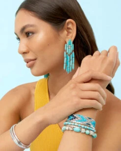 Quinn Cuff Bracelets Set Of 3 In Silver -Jewelry Shop Kendra Scott Quinn Bracelet Set Rhodium 03