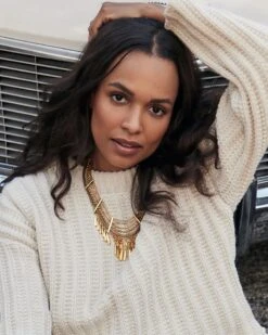 Sydney Statement Necklace In Vintage Gold -Jewelry Shop Kendra Scott Sydney Statement Necklace Vintage Gold 00