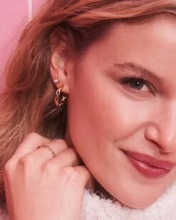 Wren Hoop Earrings In Mixed Metal -Jewelry Shop Kendra Scott Wren Hoop Earring Mixed Metal 00