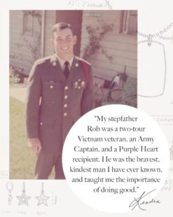 Folds Of Honor Pendant Necklace In Silver -Jewelry Shop PDP Image 1 FOH 1