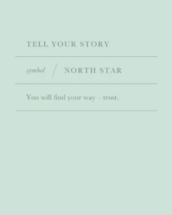 North Star Charm In Rose Gold -Jewelry Shop charm card north star lg