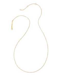 18 Inch Single Satellite Chain Necklace In Mixed Metal -Jewelry Shop kendra scott 22 inch single satellite chain necklace two tone 01