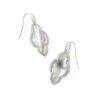 Abbie Silver Drop Earrings In Iridescent Abalone -Jewelry Shop kendra scott abbie drop earrings rhodium iridescent abalone 00