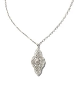 Abbie Long Pendant Necklace In Silver