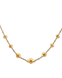 Abbie Strand Necklace In Vintage Gold