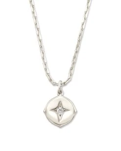 Jewelry Shop -Jewelry Shop kendra scott adanna pendant necklace sterling silver white diamond 02 lg