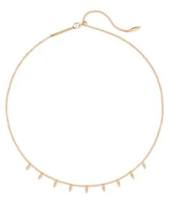 Addison Choker Necklace In Rose Gold