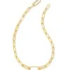 Adeline Chain Necklace In Gold -Jewelry Shop kendra scott adeline chain necklace gold 00