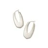 Adeline Hoop Earrings In Silver -Jewelry Shop kendra scott adeline hoop earrings rhodium 01