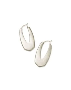 Adeline Hoop Earrings In Silver