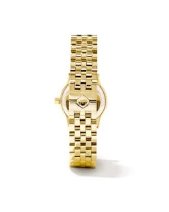 Alex Gold Tone Stainless Steel 28mm Watch In Ivory Mother-of-Pearl -Jewelry Shop kendra scott alex 28mm watch gold ivory mother of pearl 02x