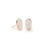 Amelee Earrings In Pave Diamond And 14k Rose Gold -Jewelry Shop kendra scott amelee stud rose gold white diamond 00