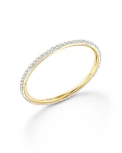 Angelina 14k Yellow Gold Band Ring In White Diamond -Jewelry Shop kendra scott angelina band ring 14k yellow gold white diamond 01 lg