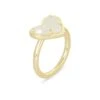 Ari Heart Gold Band Ring In Iridescent Drusy -Jewelry Shop kendra scott ari heart band gold iridescent drusy 00 lg