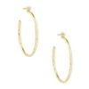 Audrey 14k Yellow Gold Hoop Earrings In White Diamond -Jewelry Shop kendra scott audrey hoop earring 14k yellow gold white diamond 00 lg