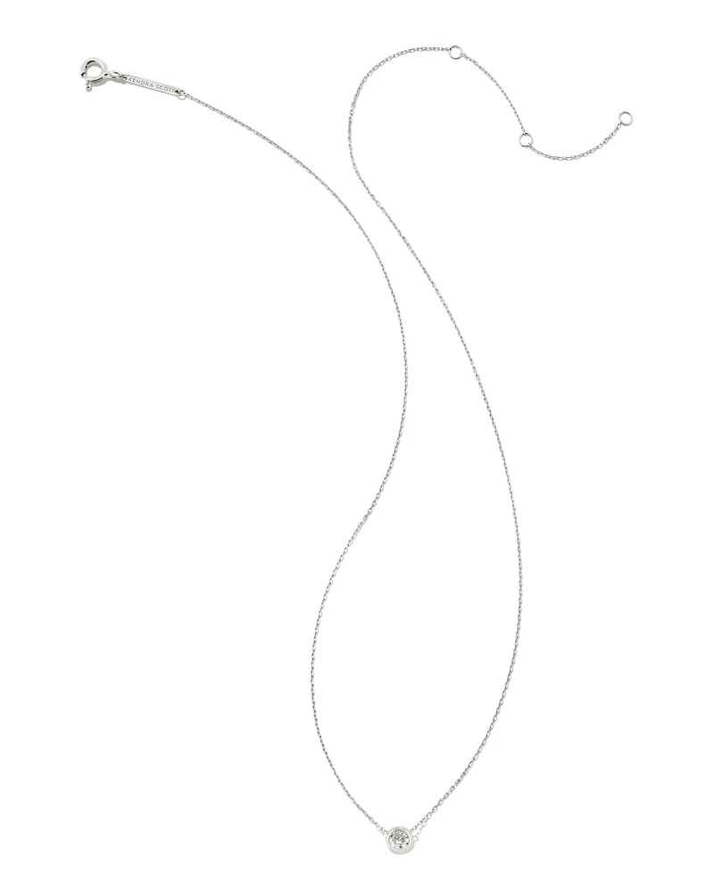 Audrey 14k White Gold Pendant Necklace In White Diamond, .25ct 5 Audrey 14k White Gold Pendant Necklace In White Diamond, .25ct - Image 3