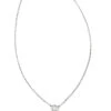 Audrey 14k White Gold Pendant Necklace In White Diamond -Jewelry Shop kendra scott audrey pendant necklace 14k white gold 07ct diamond 00