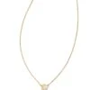 Audrey 14k Yellow Gold Pendant Necklace In White Diamond, .15ct -Jewelry Shop kendra scott audrey pendant necklace 14k yellow gold .15ct diamond 00