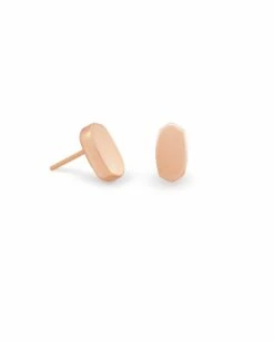 Barrett Stud Earrings In Rose Gold