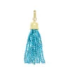 Beaded Gold Tassel Charm In Turquoise Magnesite -Jewelry Shop kendra scott beaded tassel turqouise charm gold 00 lg