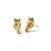 Beau Stud Earrings In Vintage Gold -Jewelry Shop kendra scott beau horse stud earrings vintage gold 00
