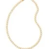 Carmen Gold Tennis Necklace In White Crystal -Jewelry Shop kendra scott blake tennis necklace gold white cz 00