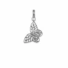 Breast Cancer Butterfly Charm In Vintage Silver -Jewelry Shop kendra scott breast cancer butterfly charm vintage silver 00 lg