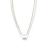 Brooke Multi Strand Necklace In Silver -Jewelry Shop kendra scott brooke multi strand necklace rhodium 00