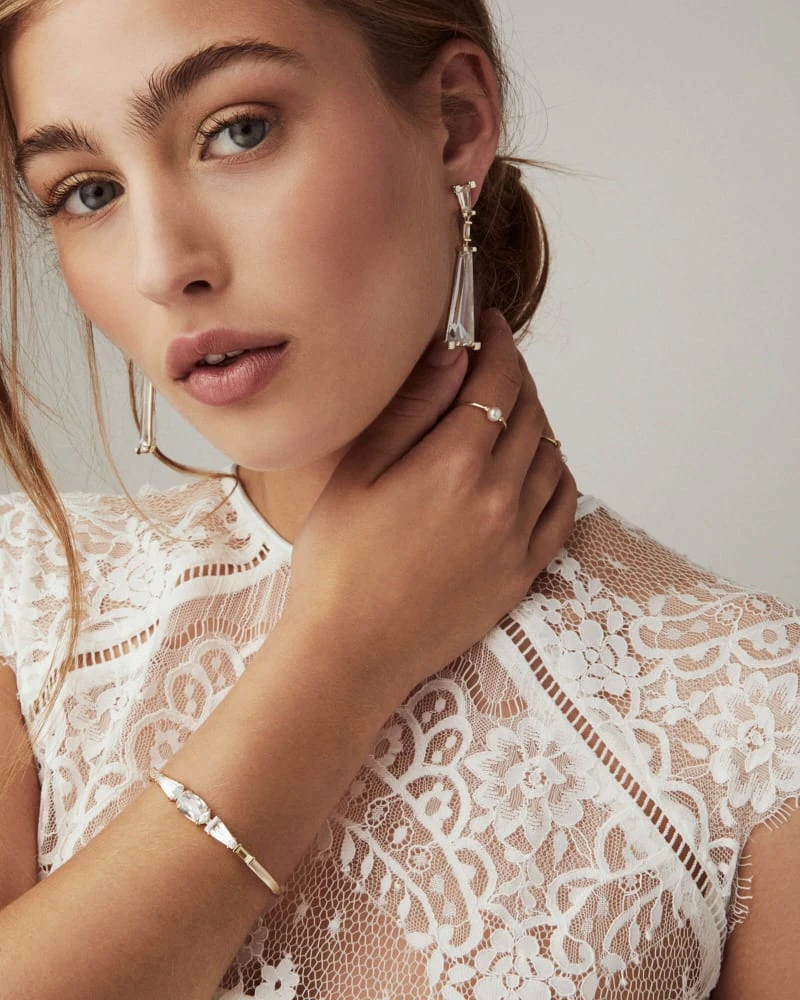 Cathleen 14k Yellow Gold Band Ring In Pearl 4 Cathleen 14k Yellow Gold Band Ring In Pearl - Image 2