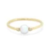 Cathleen 14k Yellow Gold Band Ring In Pearl -Jewelry Shop kendra scott cathleen band ring 14k gold pearl 00 lg