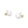 Cathleen 14k Yellow Gold Stud Earrings -Jewelry Shop kendra scott cathleen large stud earring 14k gold pearl 00 lg