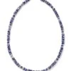 Conrad Oxidized Sterling Silver Long Strand Necklace In Sodalite -Jewelry Shop kendra scott conrad long strand necklace oxidized sterling silver blue sodalite 00
