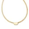 Fern Metal Curb Chain Necklace In 18k Gold Vermeil 2 Fern Metal Curb Chain Necklace In 18k Gold Vermeil -Jewelry Shop kendra scott curb chain necklace 18k gold vermeil 00